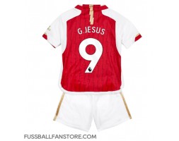 Arsenal Gabriel Jesus #9 Replik Heimtrikot Kinder 2023-24 Kurzarm (+ Kurze Hosen)